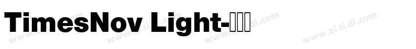 TimesNov Light字体转换